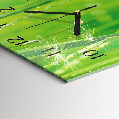 Square wall clock Grass