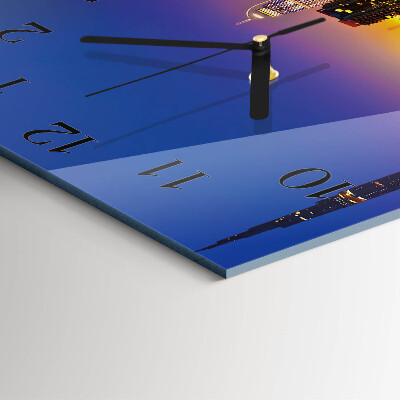 Square wall clock Horizon Dubai