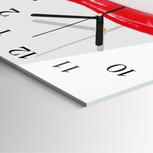 Square wall clock Chili peppers
