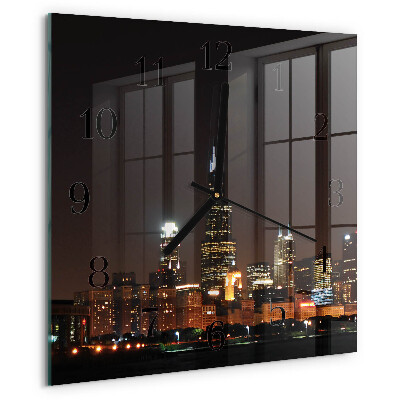 Square wall clock Night of the Horizon