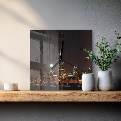 Square wall clock Night of the Horizon