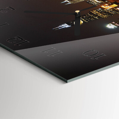 Square wall clock Night of the Horizon
