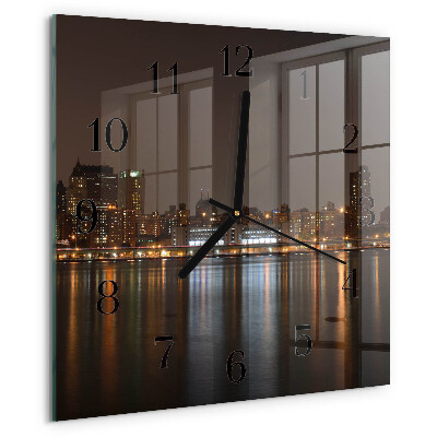 Square wall clock Horizon