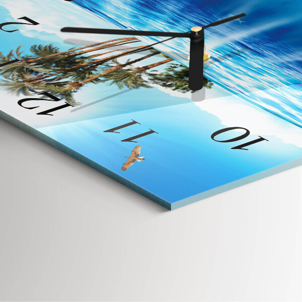 Square wall clock Fish Island