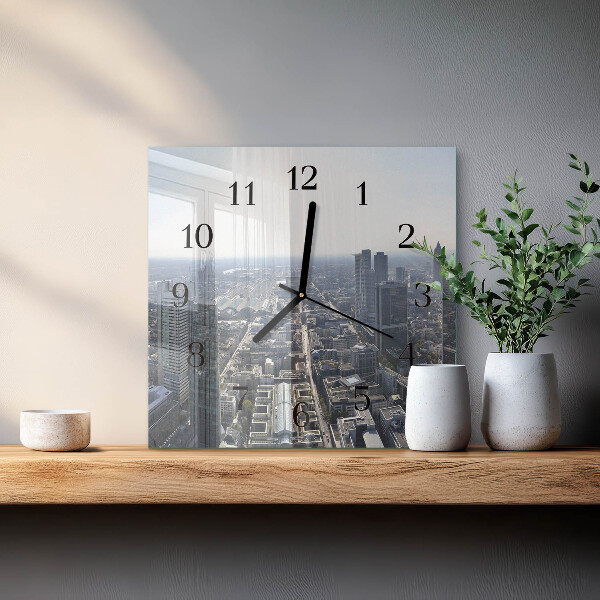 Square wall clock Horizon