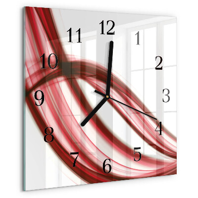 Square wall clock Abstract Lines