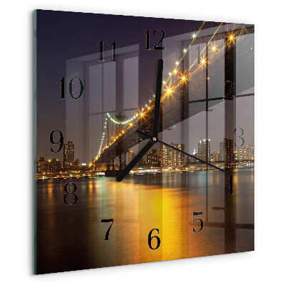 Square wall clock Horizon Bridge
