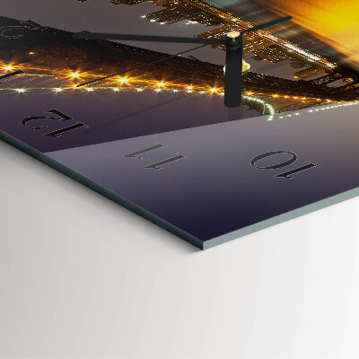 Square wall clock Horizon Bridge