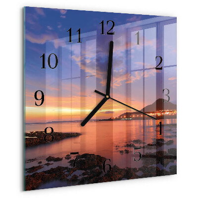 Square wall clock Sea Island