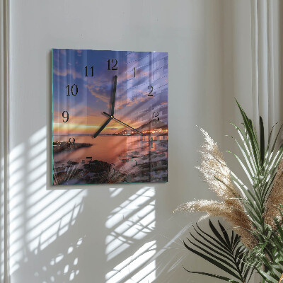 Square wall clock Sea Island