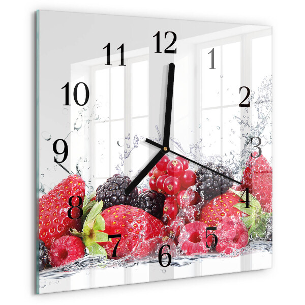 Square wall clock Fruit