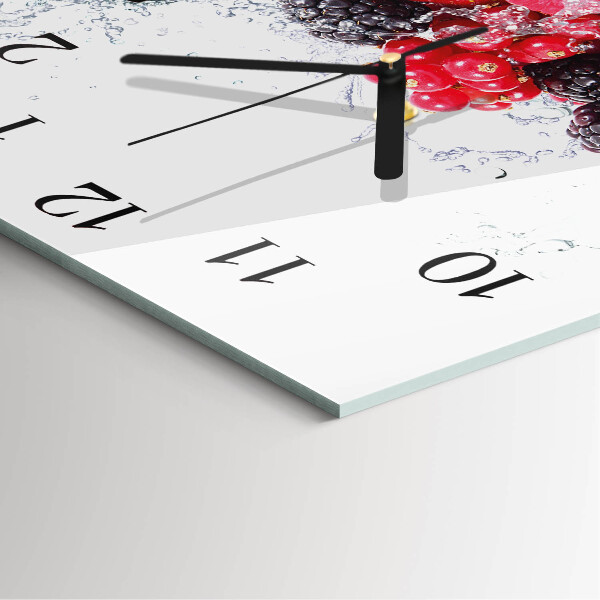 Square wall clock Fruit