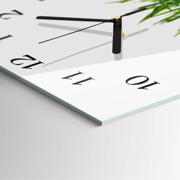Square wall clock Grass