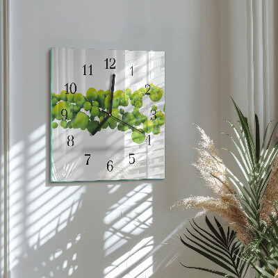 Square wall clock Apples