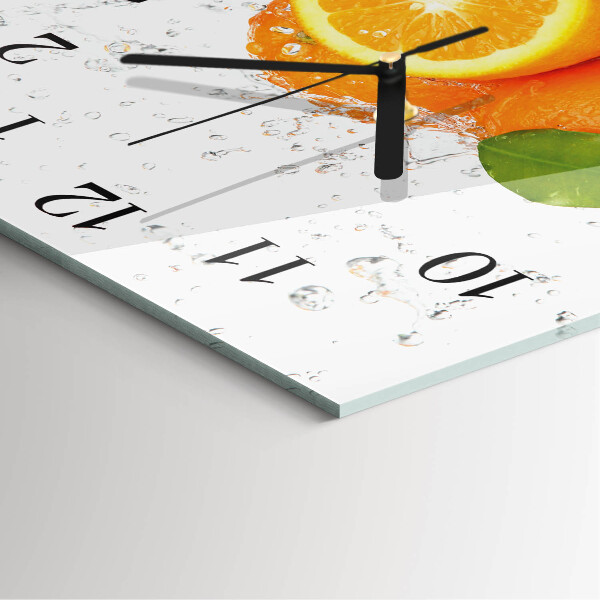 Square wall clock Oranges