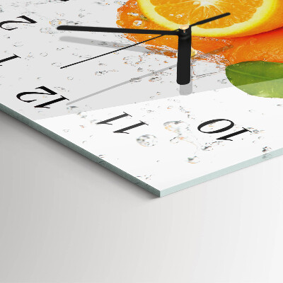 Square wall clock Oranges