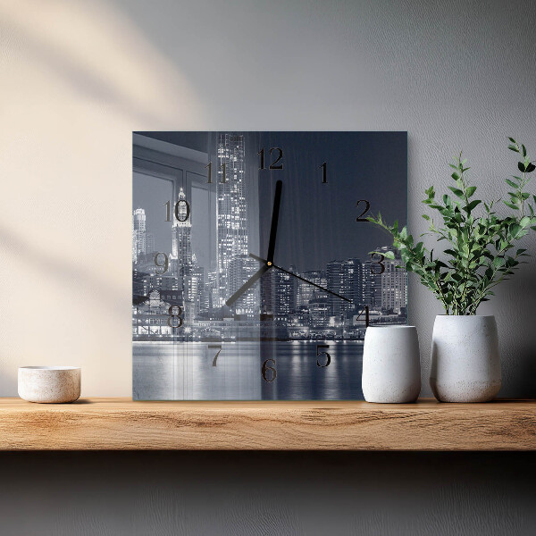 Square wall clock Horizon
