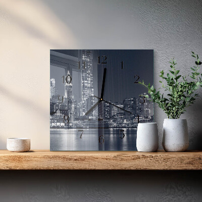 Square wall clock Horizon