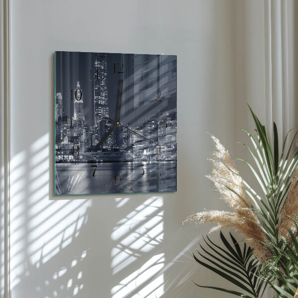 Square wall clock Horizon