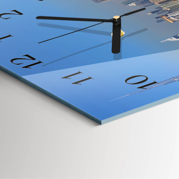 Square wall clock Dubai Horizon