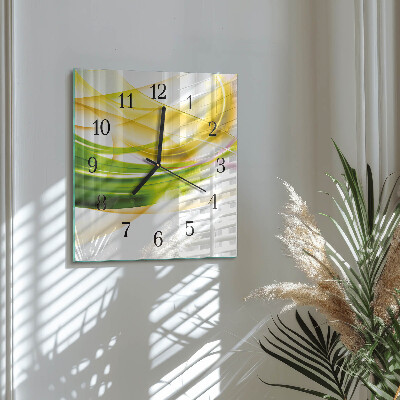 Square wall clock Abstraction
