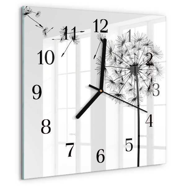 Square wall clock Dandelion