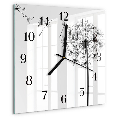 Square wall clock Dandelion