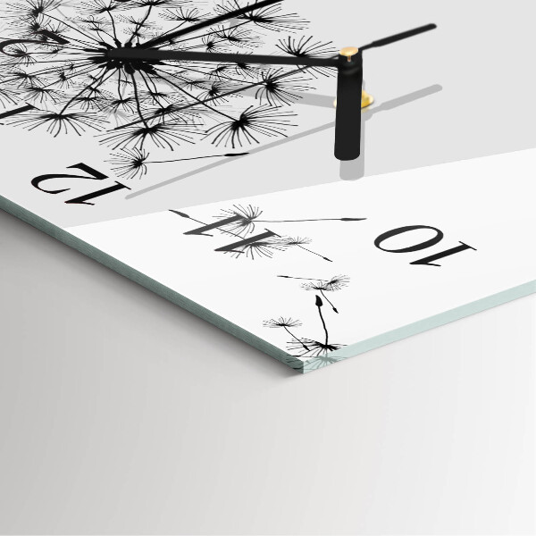 Square wall clock Dandelion