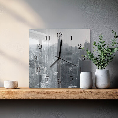 Square wall clock Horizon