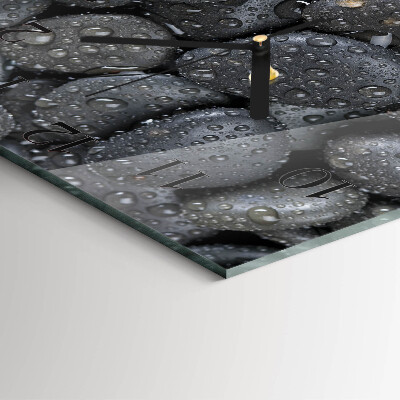 Square wall clock Stones Water