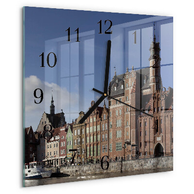 Square wall clock Gdansk