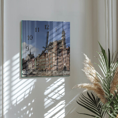 Square wall clock Gdansk