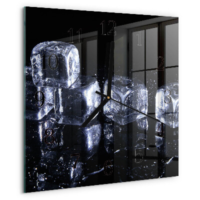 Square wall clock Ice Cubes