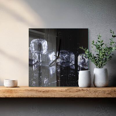 Square wall clock Ice Cubes