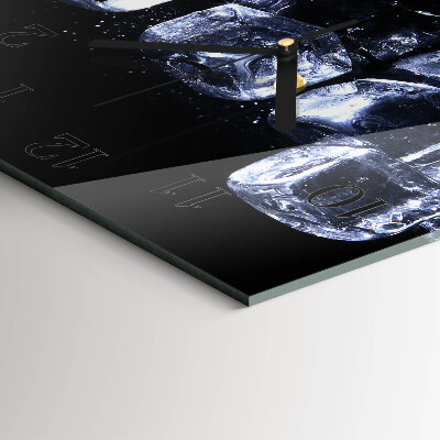 Square wall clock Ice Cubes