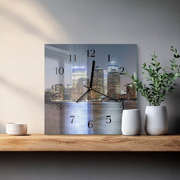Square wall clock Horizon