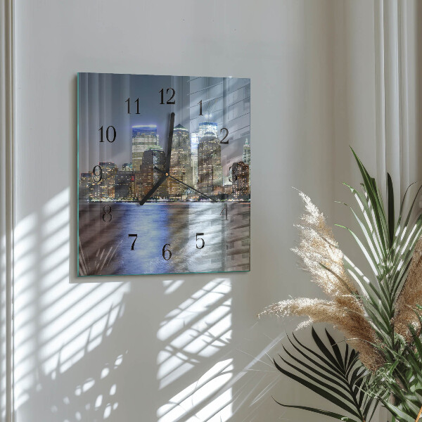 Square wall clock Horizon