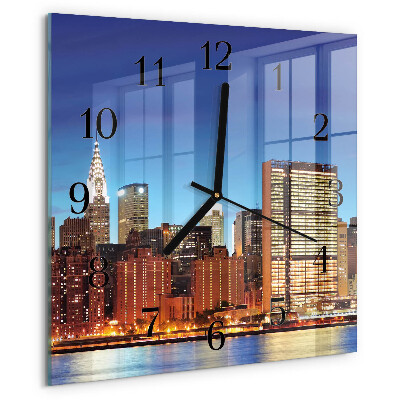 Square wall clock Horizon