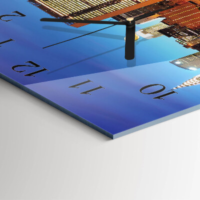 Square wall clock Horizon