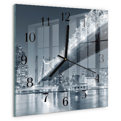 Square wall clock Bridge