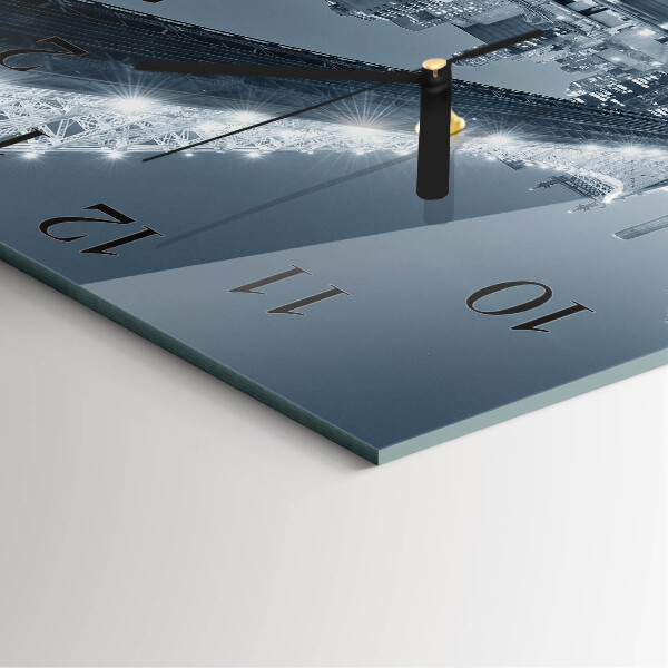 Square wall clock Bridge