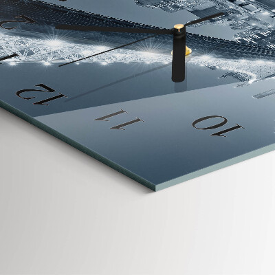 Square wall clock Bridge