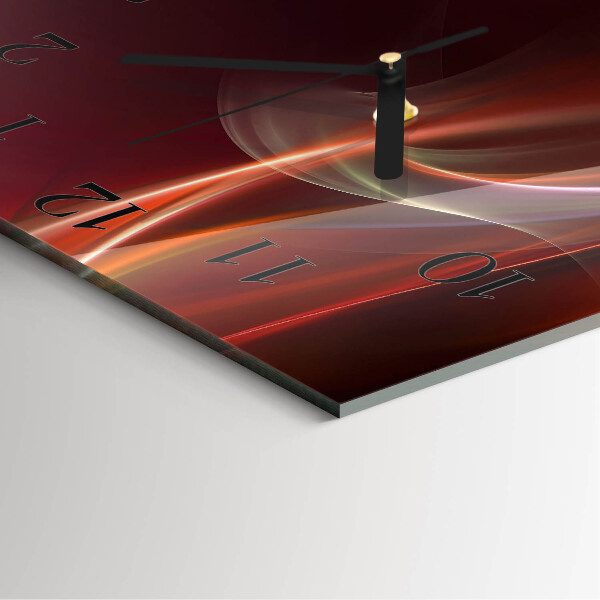 Square wall clock Abstract Lines