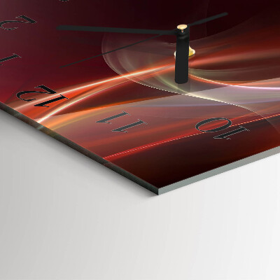 Square wall clock Abstract Lines