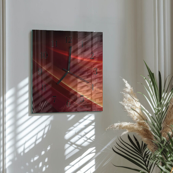 Square wall clock Abstraction