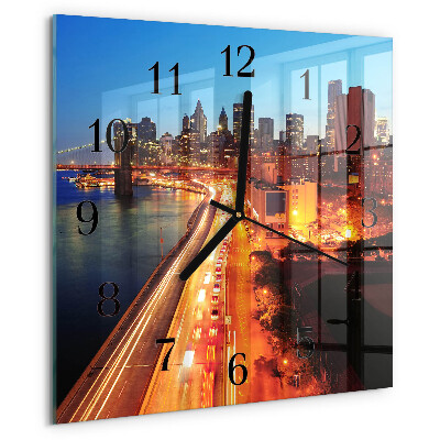 Square wall clock Horizon