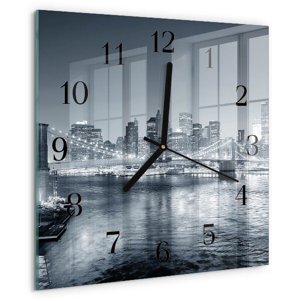 Square wall clock Night of the Horizon