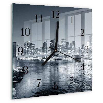 Square wall clock Night of the Horizon
