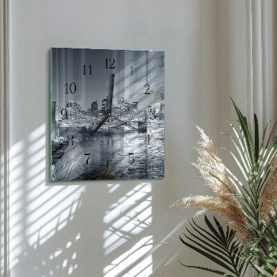 Square wall clock Night of the Horizon