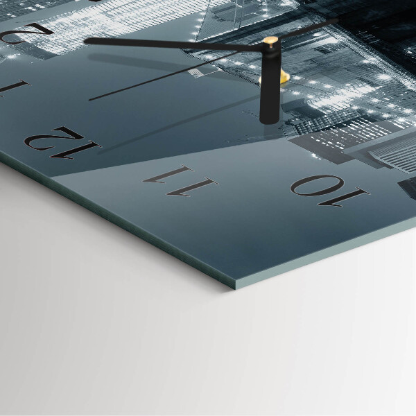 Square wall clock Horizontal Bridge